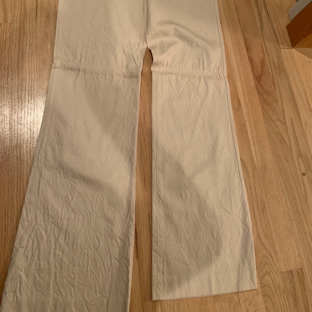 Express New Editor Patterned Flare Pant Sz 2 - image 3